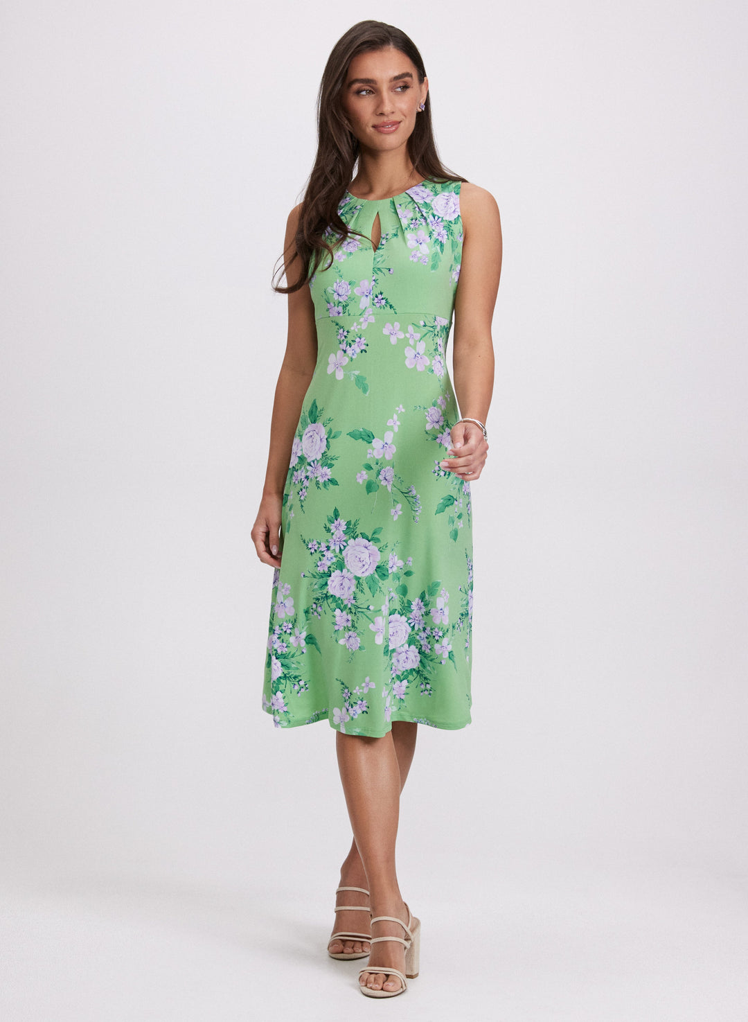 Floral Keyhole Dress