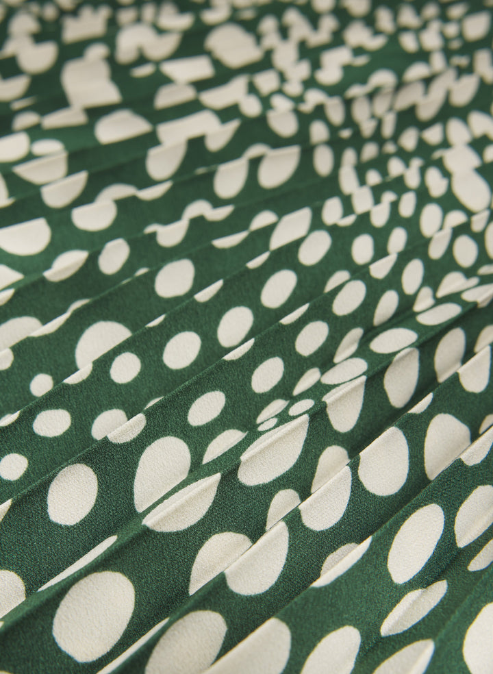 Dot Print Midi Dress