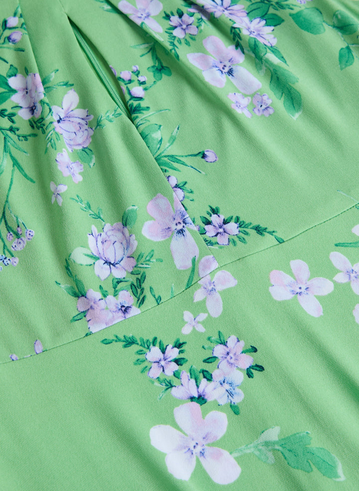 Floral Keyhole Dress