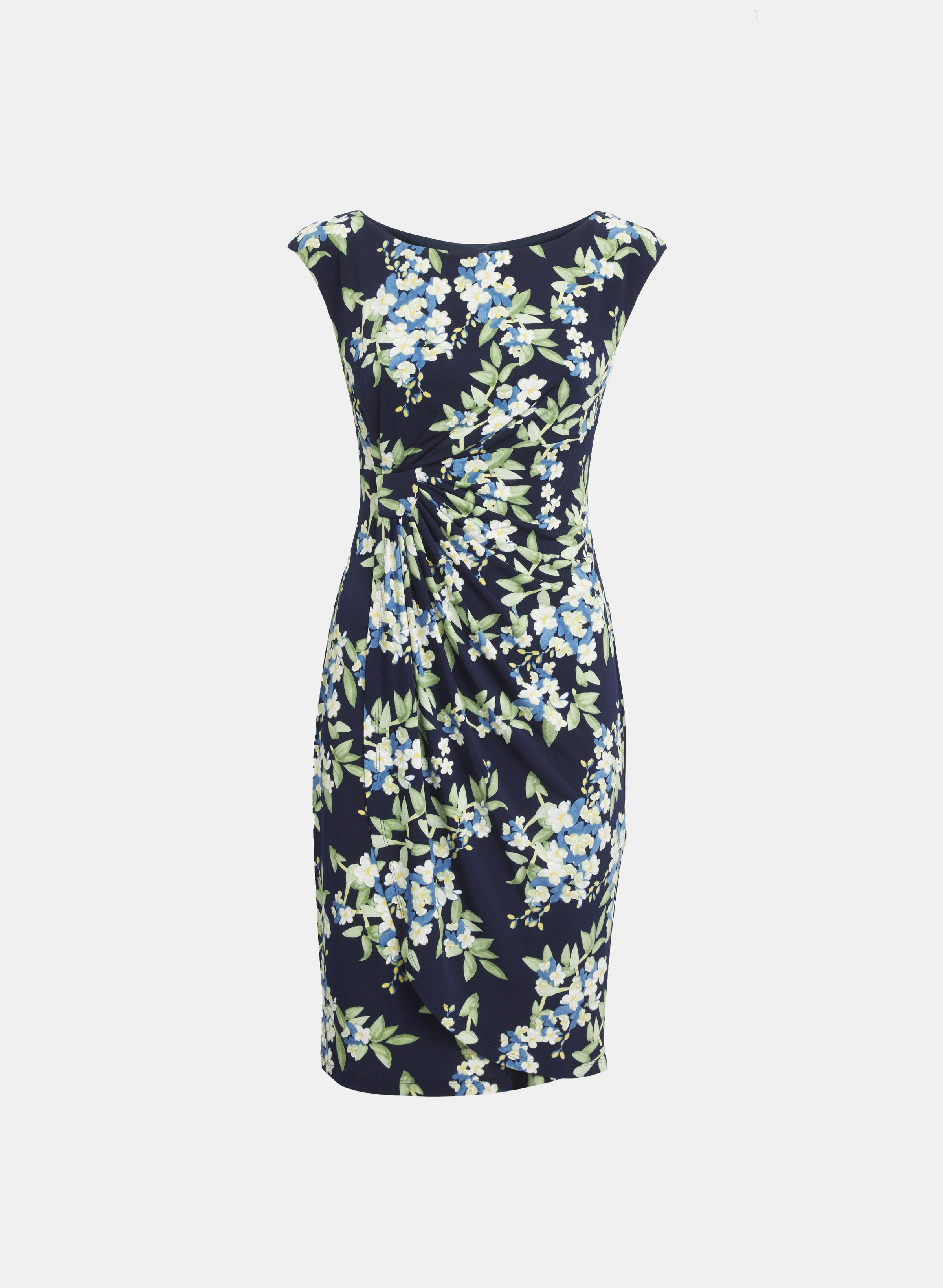 Floral Draped Dress