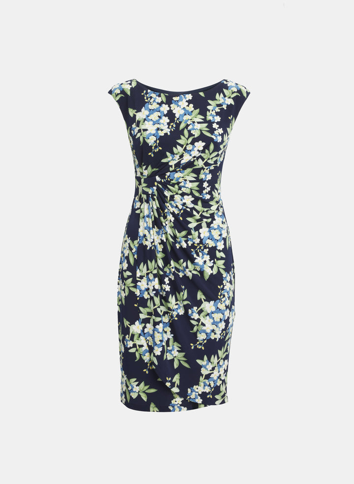 Floral Draped Dress