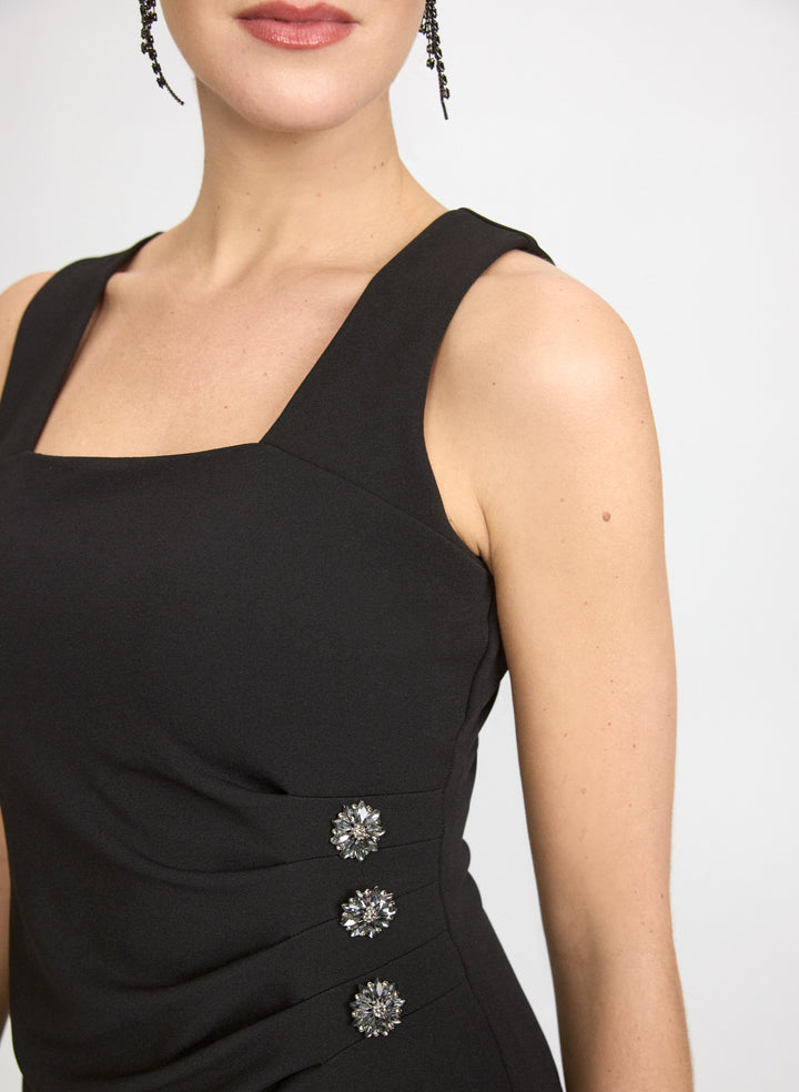 Fitted Rhinestone Detail Dress
