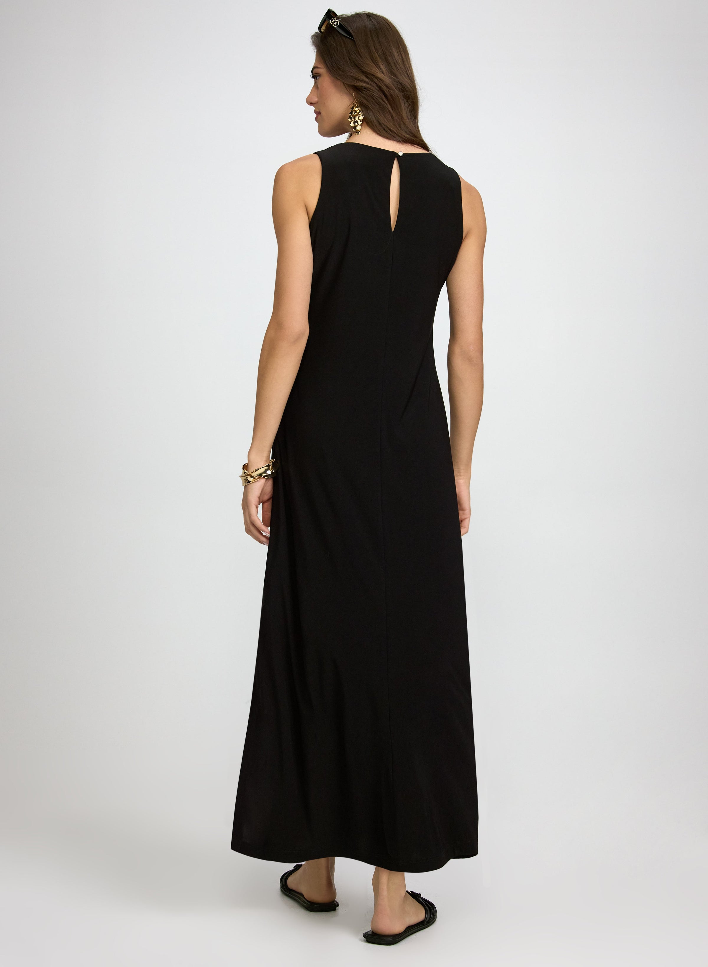 Sleeveless Jersey Maxi Dress