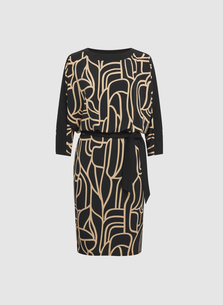Geometric Jersey Dress