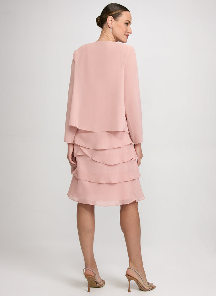 Embellished Jacket & Tiered Dress Set