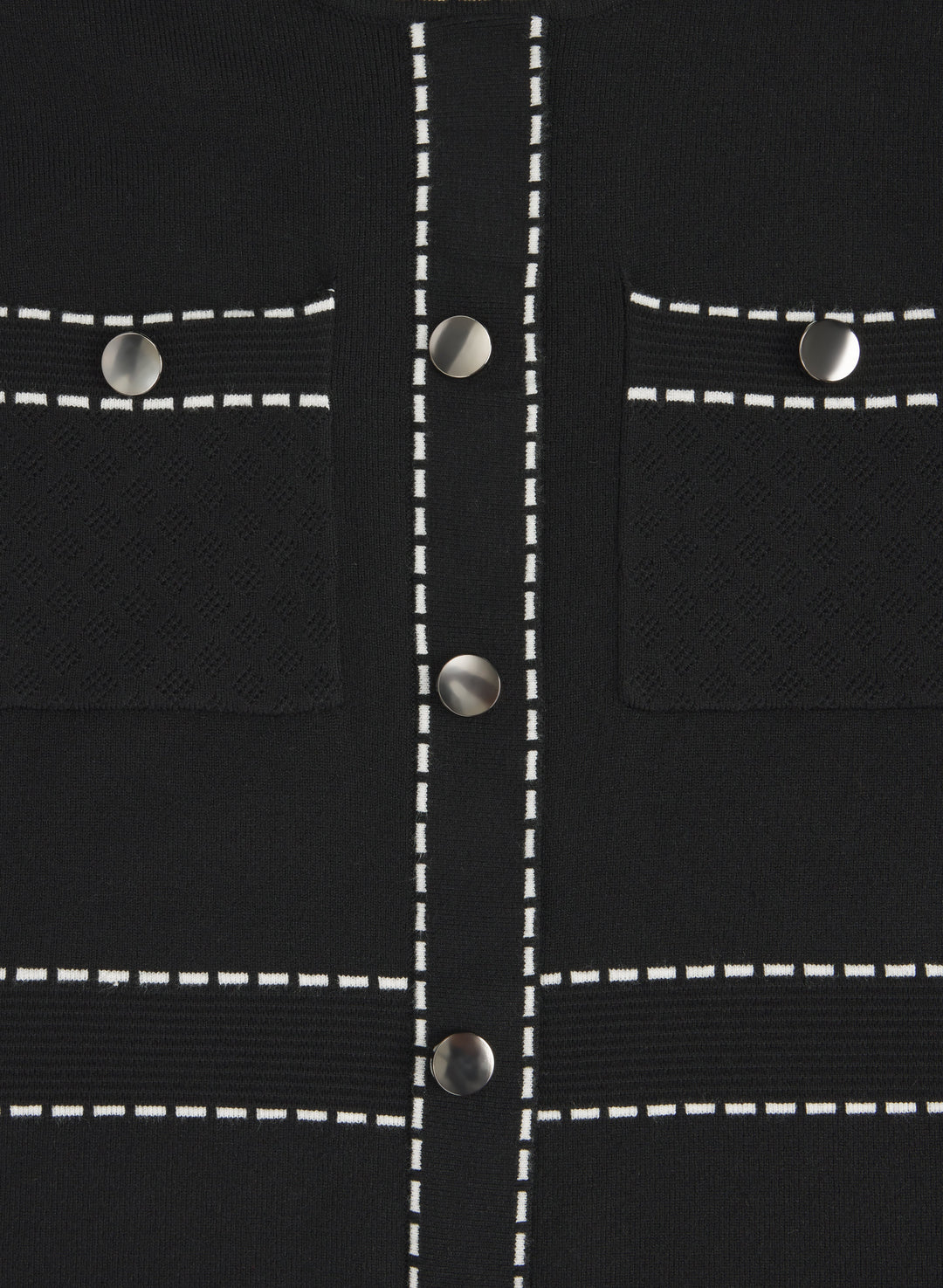 Contrast Stitch Sweater Dress