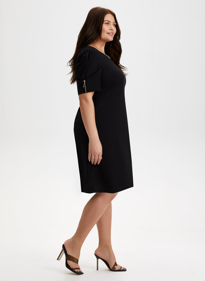 Joseph Ribkoff - Zip Detail A-Line Dress