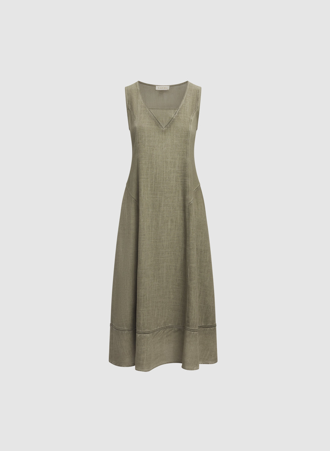 Linen-Blend Dress