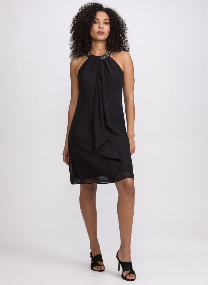 Beaded Halter Neck Dress - Short
