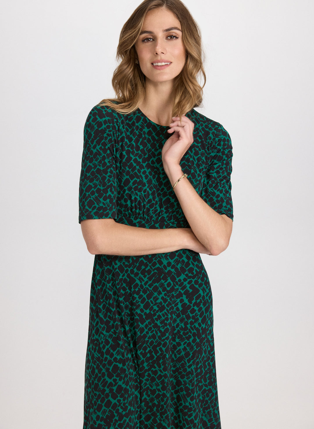 Abstract Midi Dress