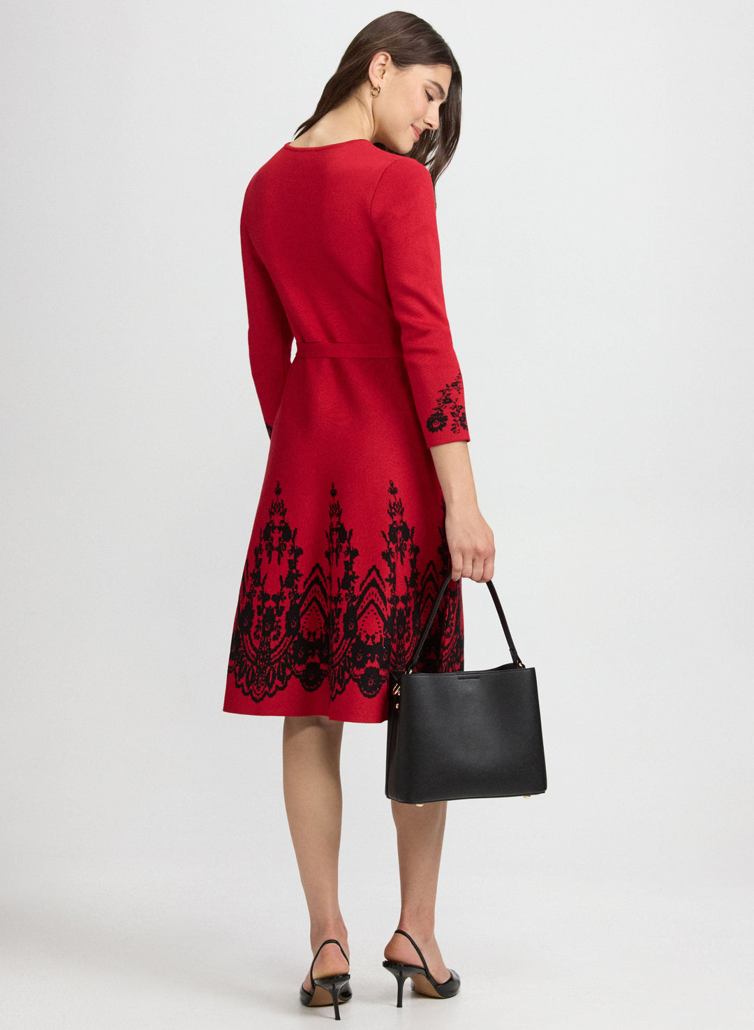 Paisley Placement Knit Dress