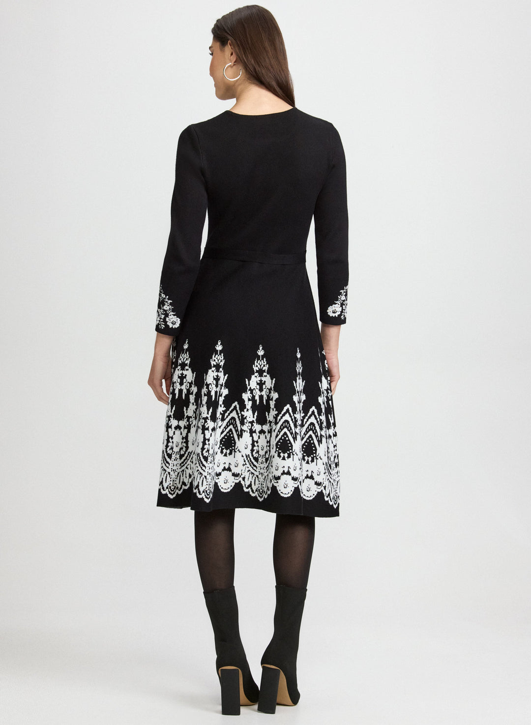 Paisley Placement Knit Dress