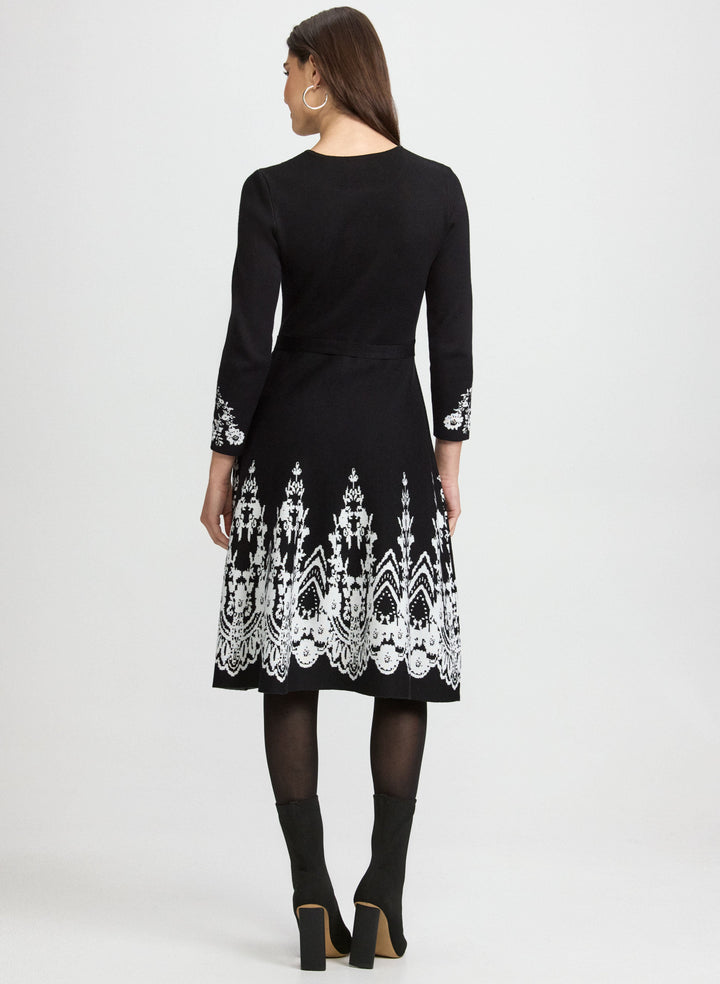 Paisley Placement Knit Dress