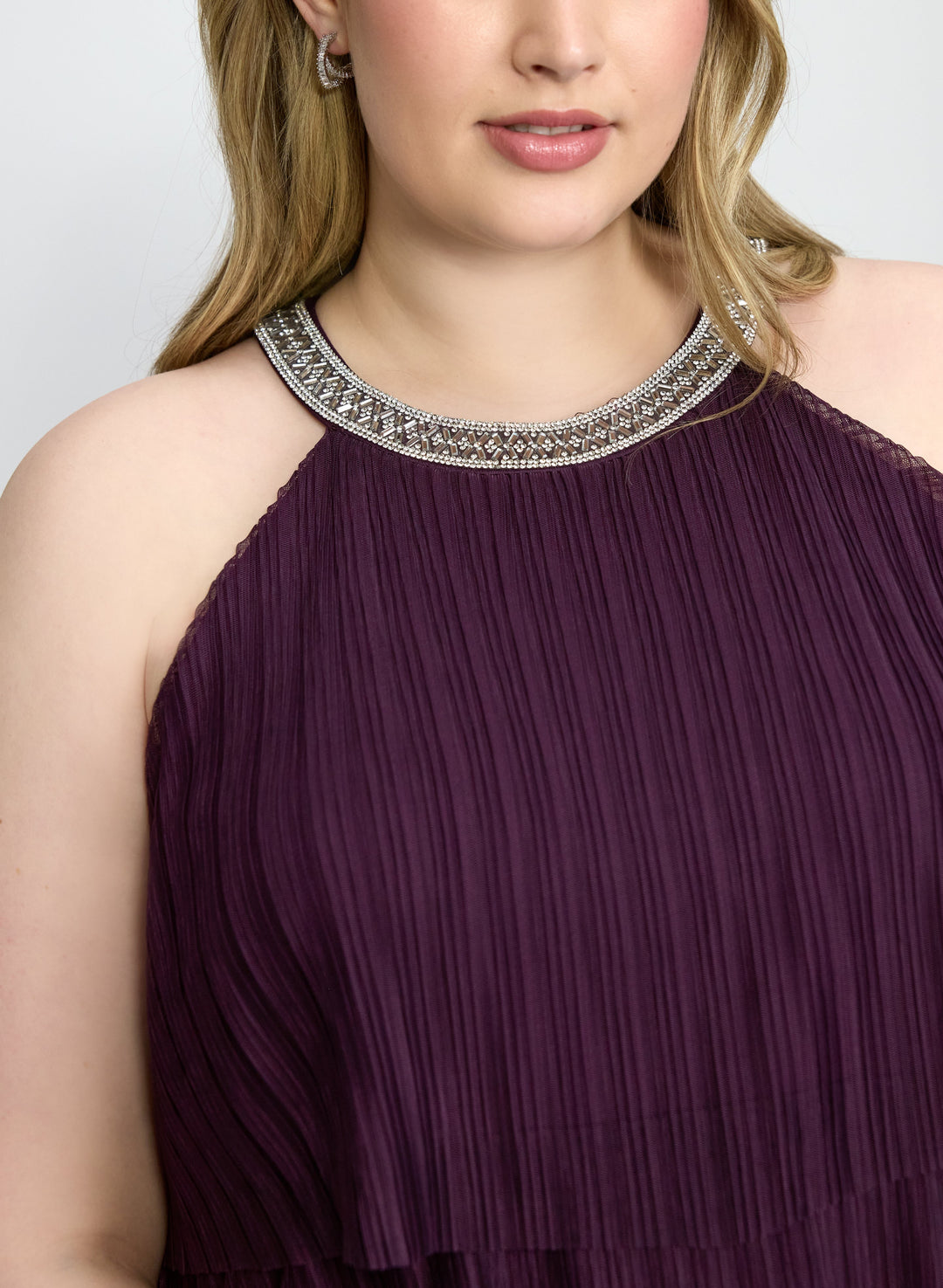 Tiered Mesh Dress
