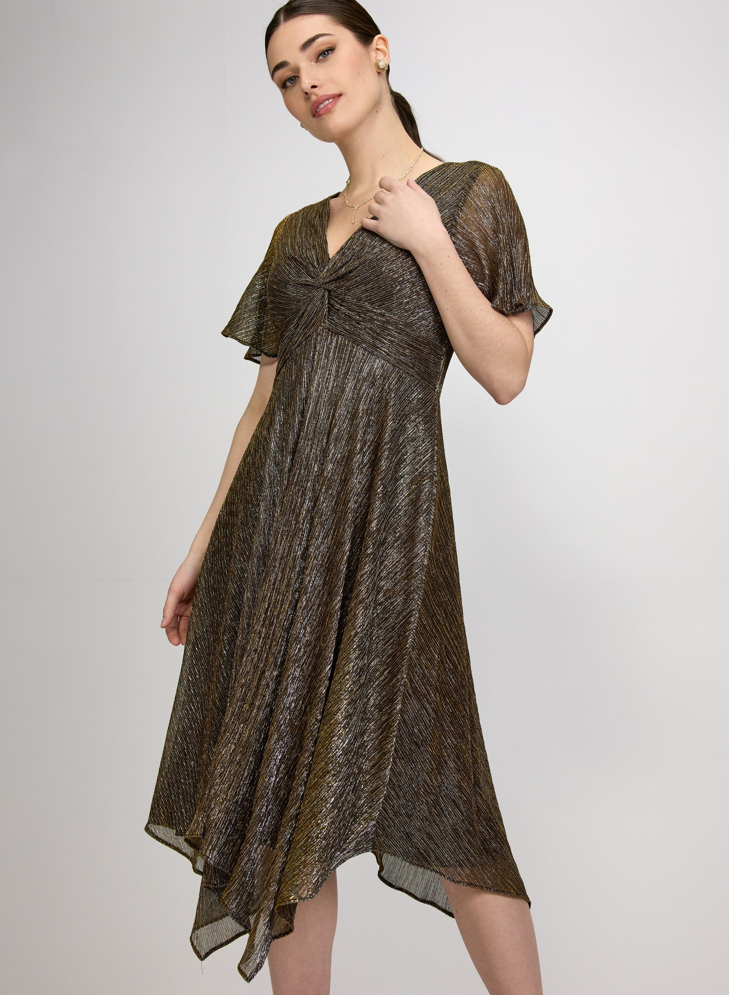 Two-Tone Metallic Dress