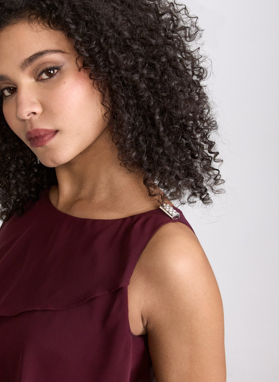 Tiered Chiffon Dress