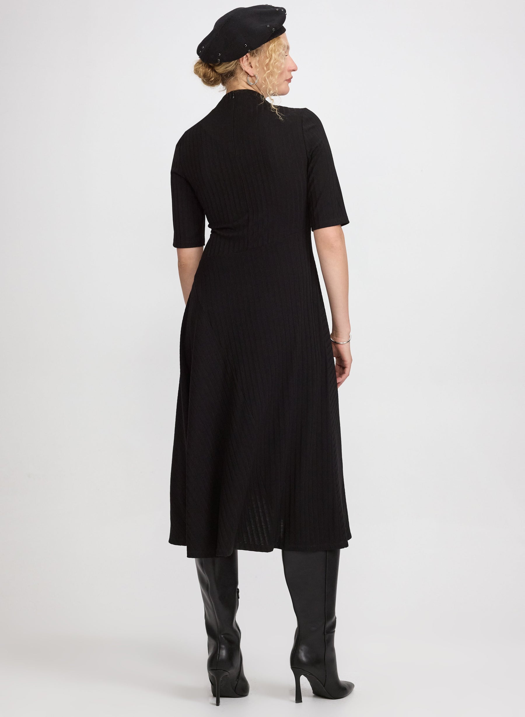 Knit Bias-Cut Dress