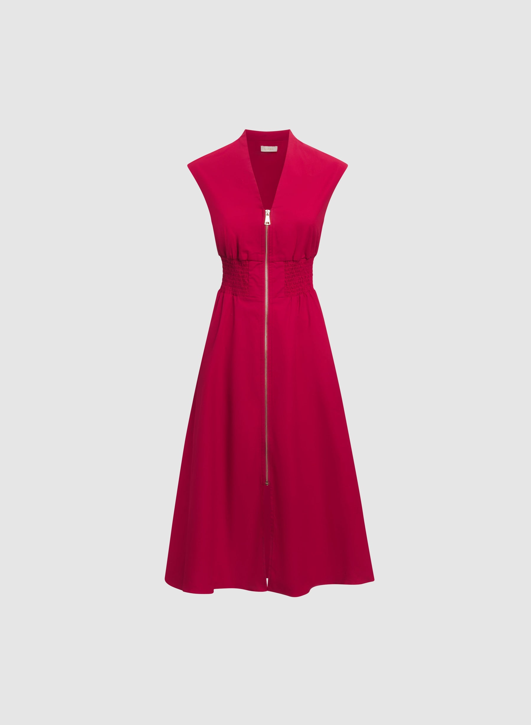 Zip Fit & Flare Dress