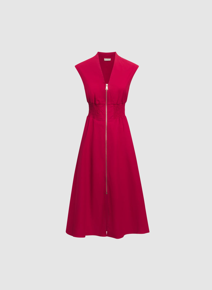 Zip Fit & Flare Dress
