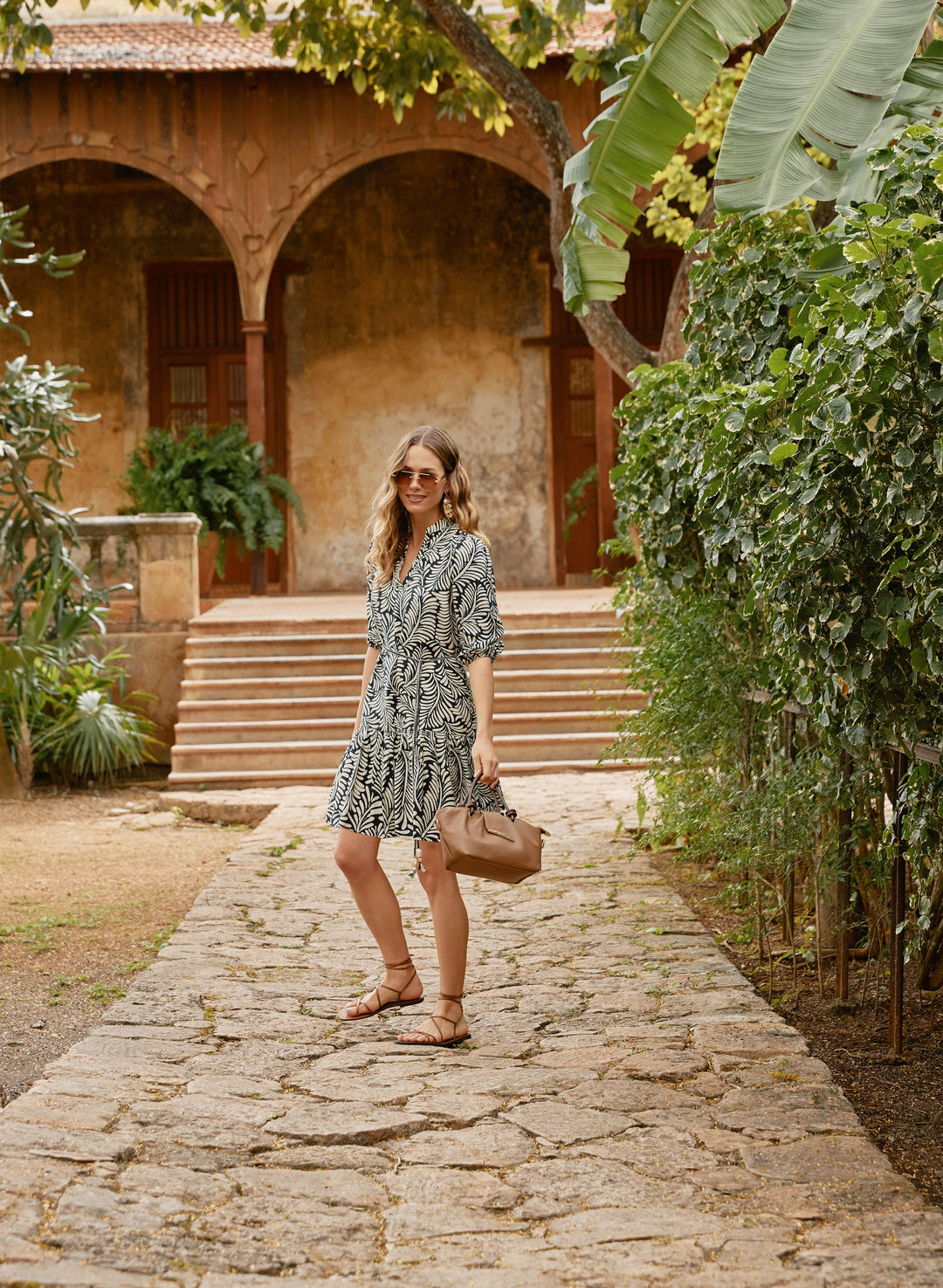 Leaf Print Dress