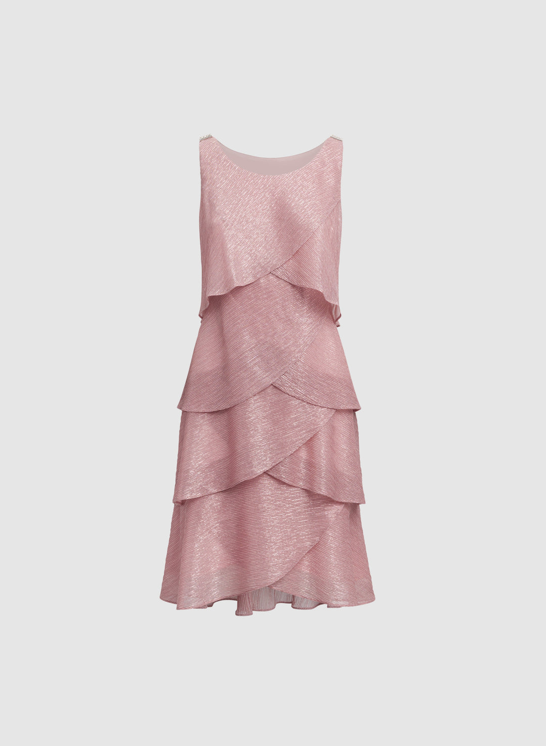 Metallic Tiered Dress