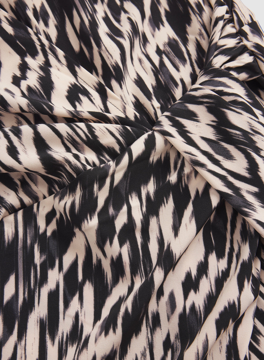 Abstract Tie-Waist Dress