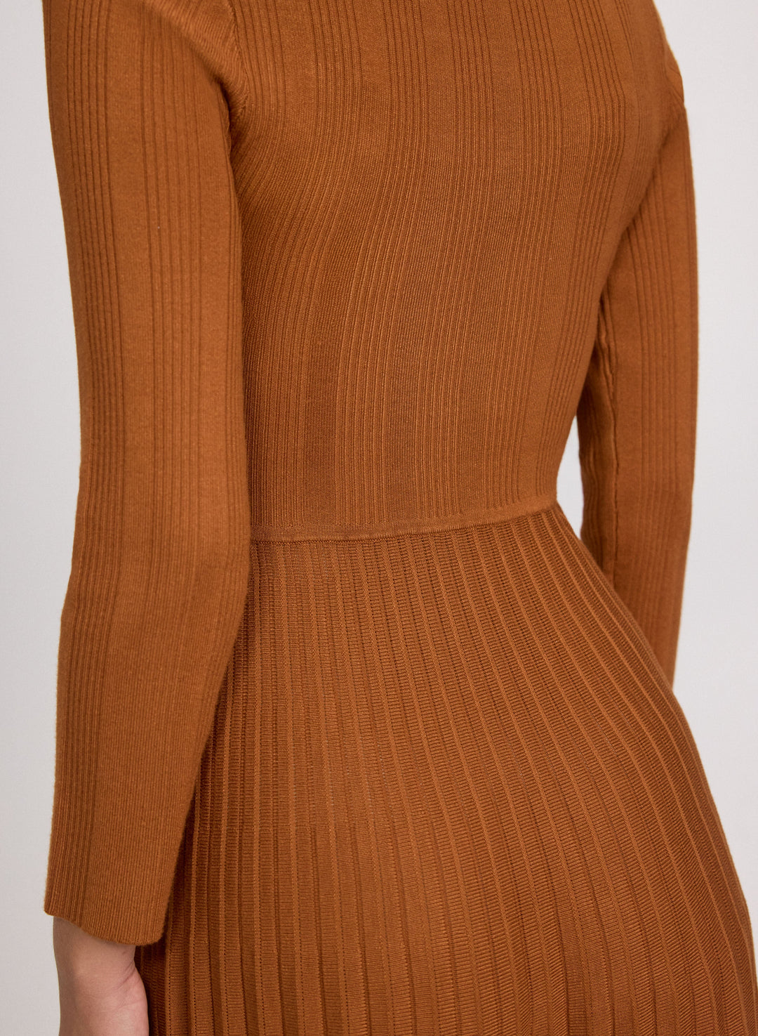 Pleated Knit Dress