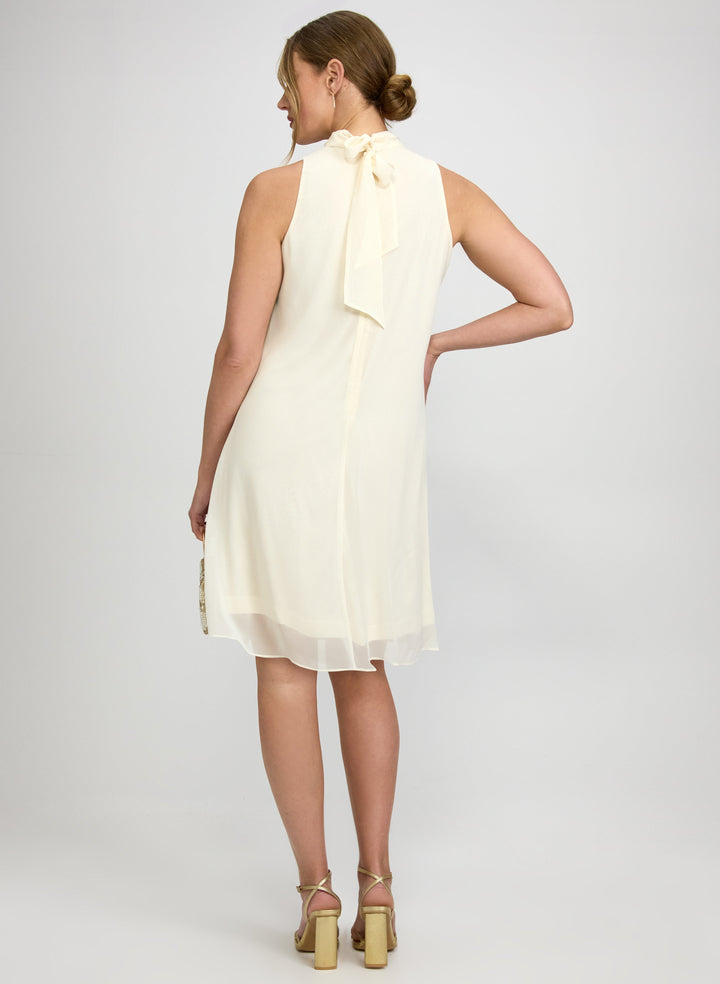 Lily Print Chiffon Dress