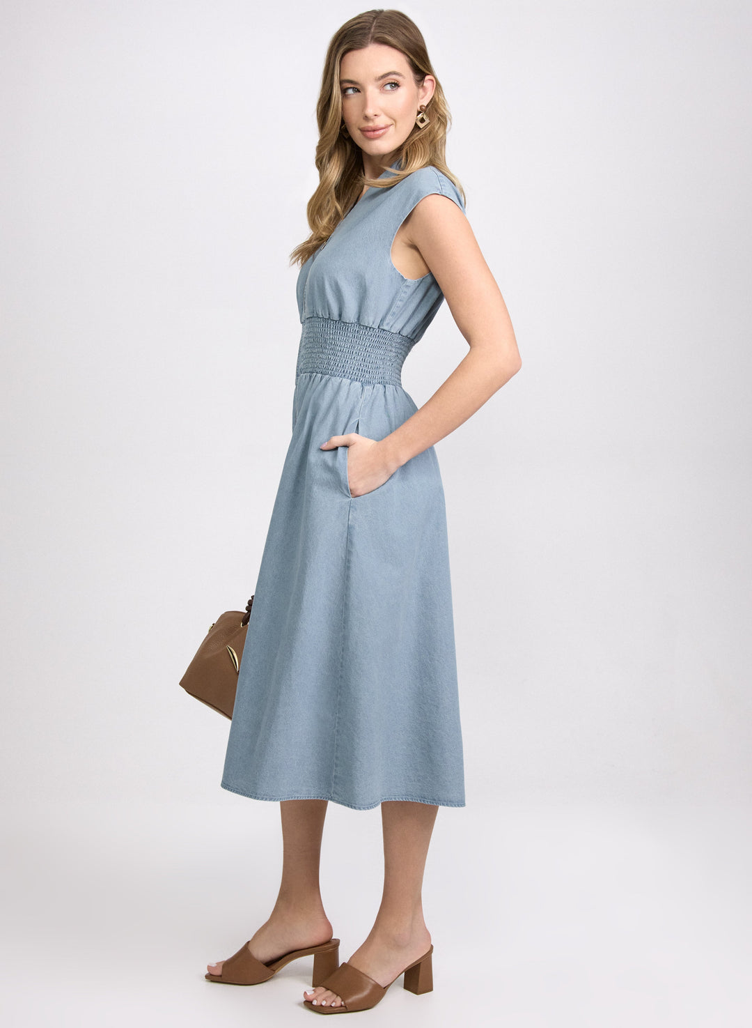 Cotton Zip-Front Dress