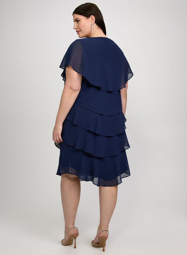 Tiered Chiffon Dress
