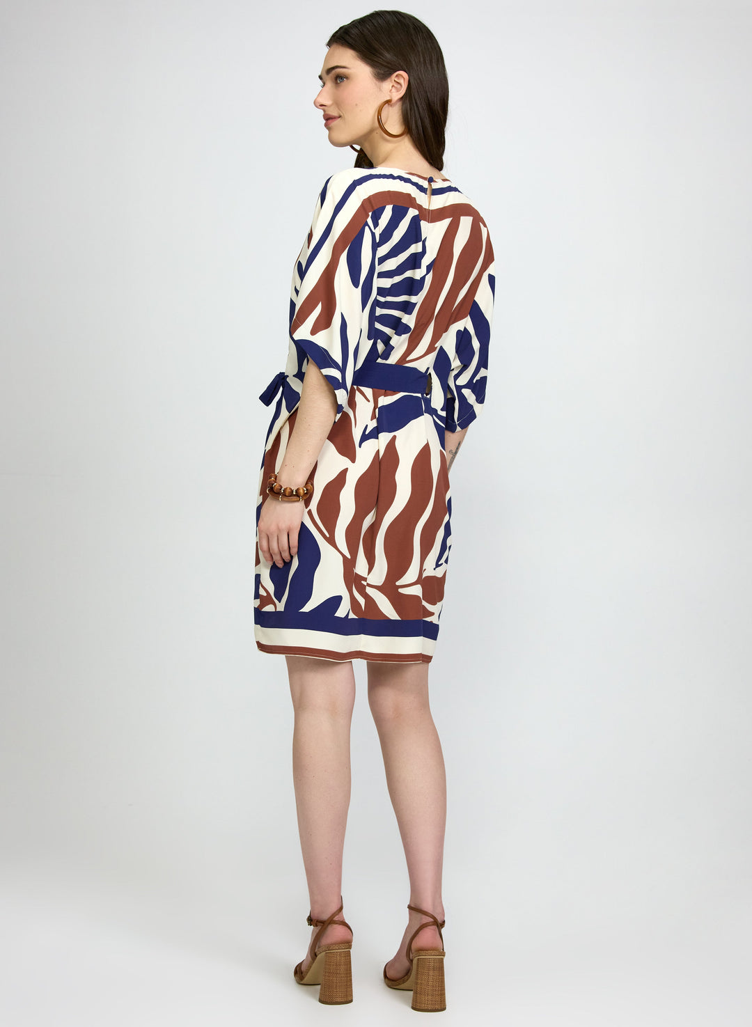 Palm Print Dress