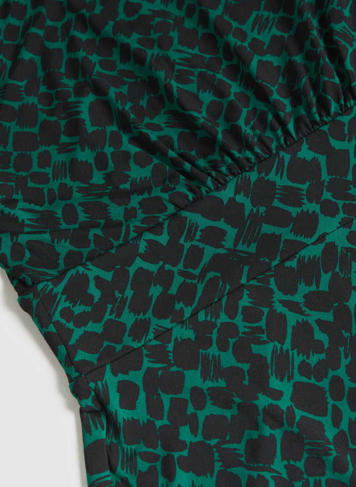 Abstract Midi Dress