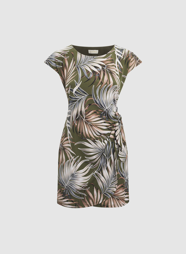 Tropical Print Dress