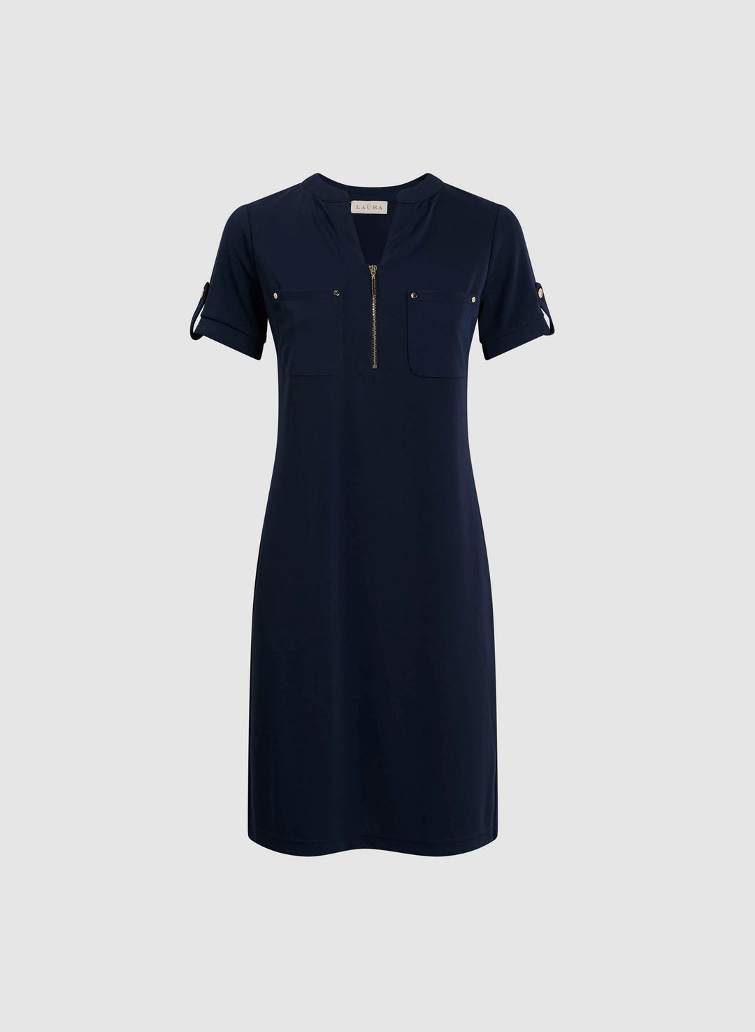 Zip Neck Dress