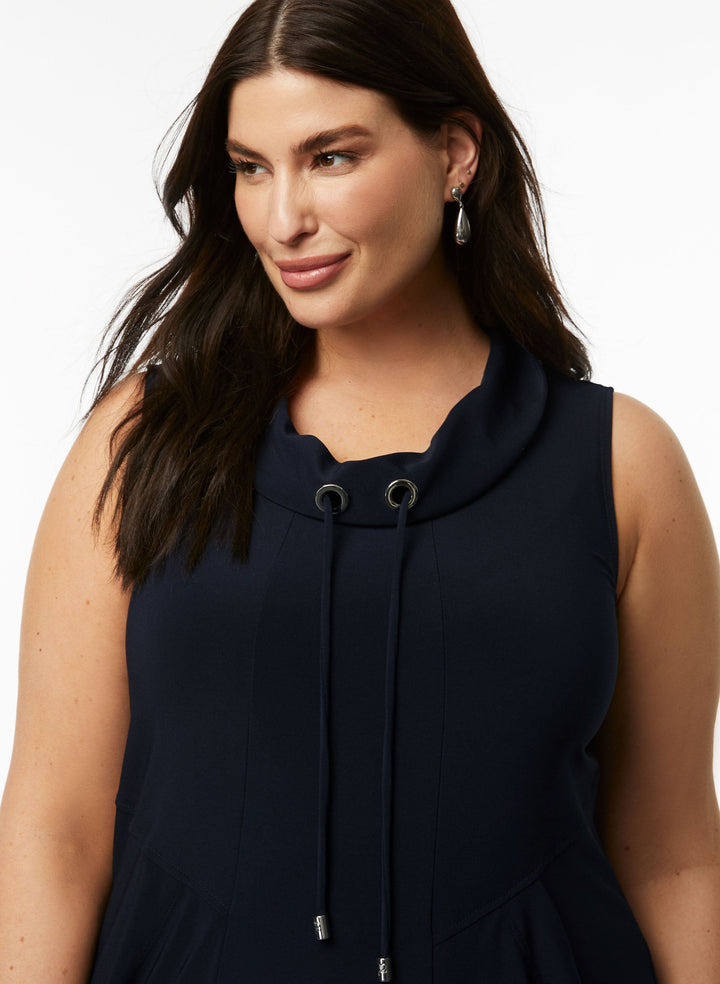 Joseph Ribkoff - Sleeveless Cowl Neck Dress