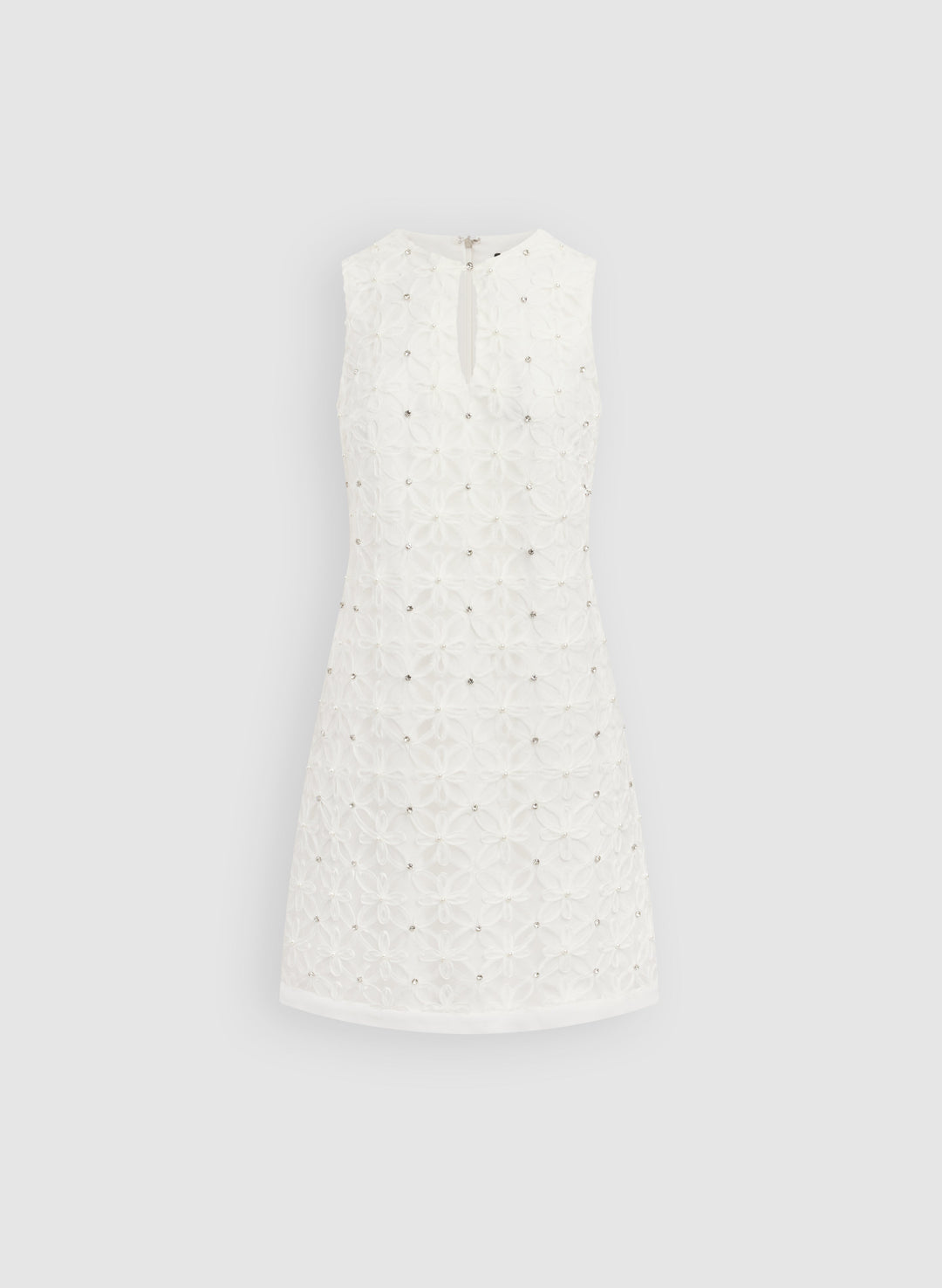 Floral Pattern & Rhinestone Dress