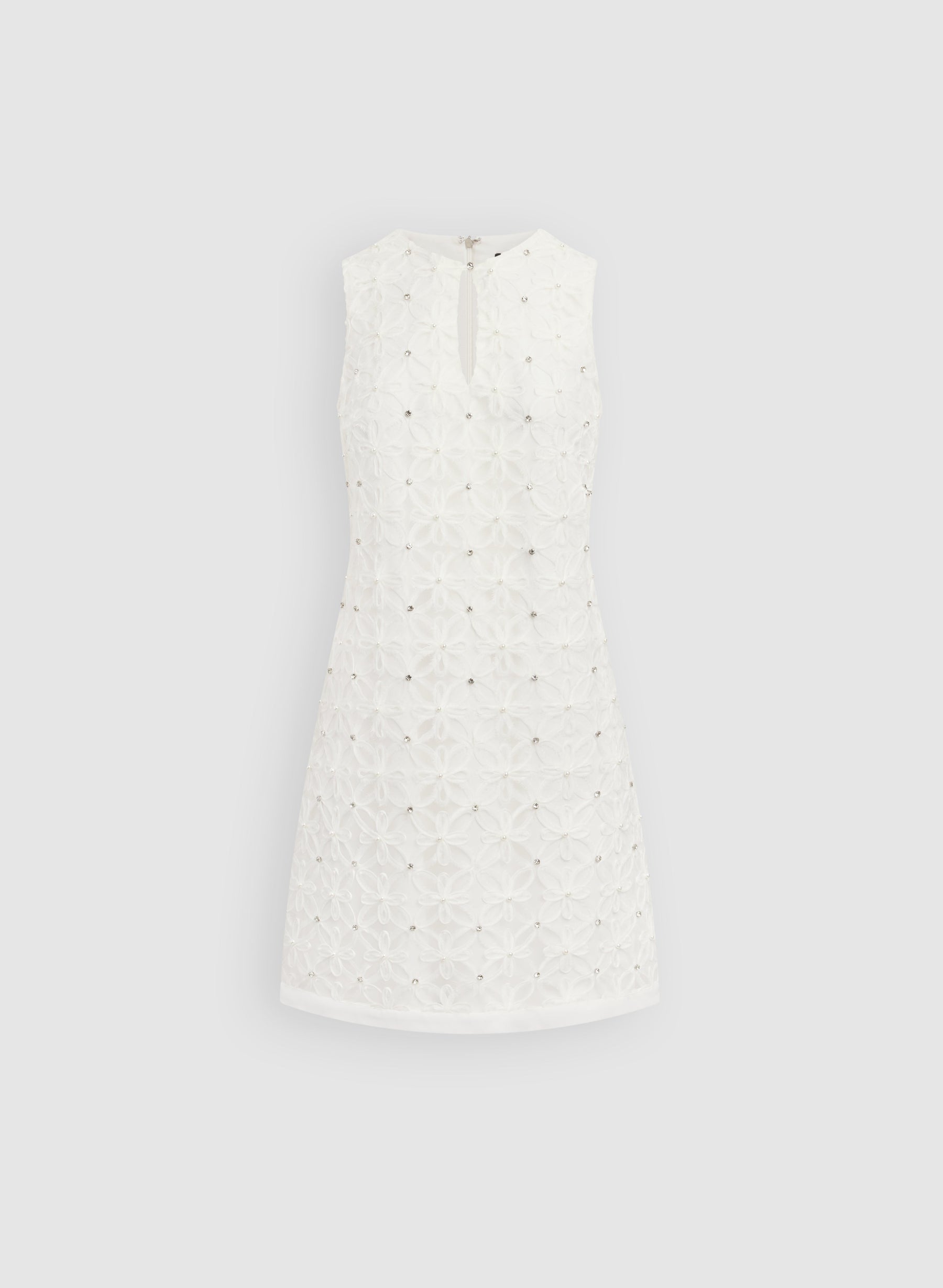 Floral Pattern & Rhinestone Dress