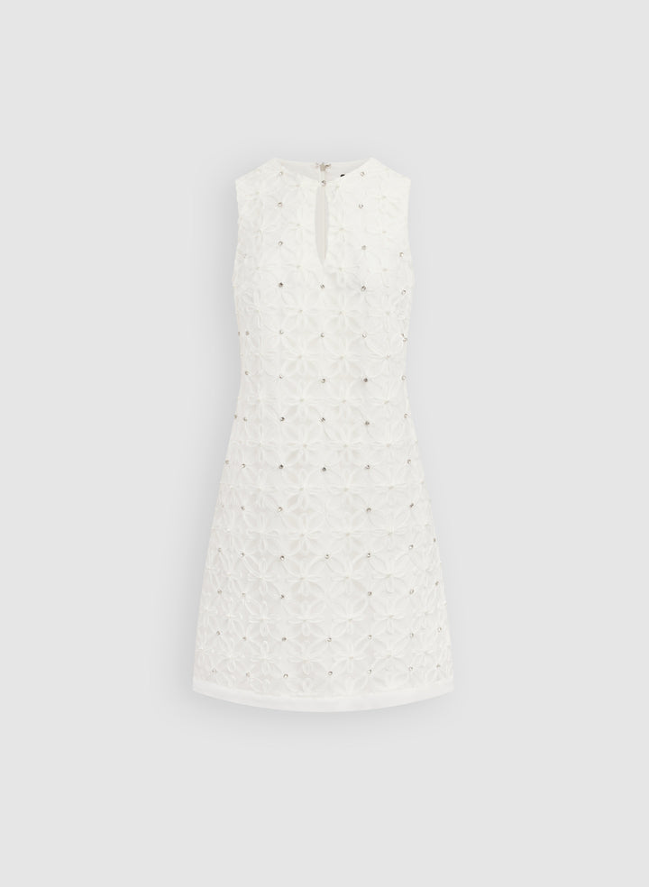 Floral Pattern & Rhinestone Dress