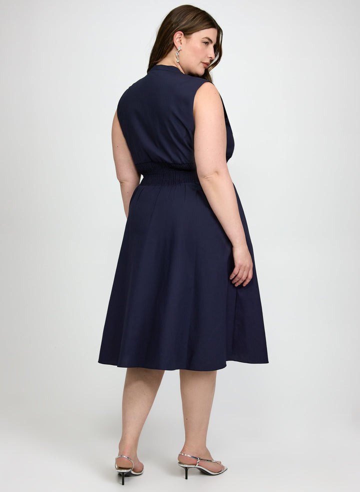 Zip Fit & Flare Dress