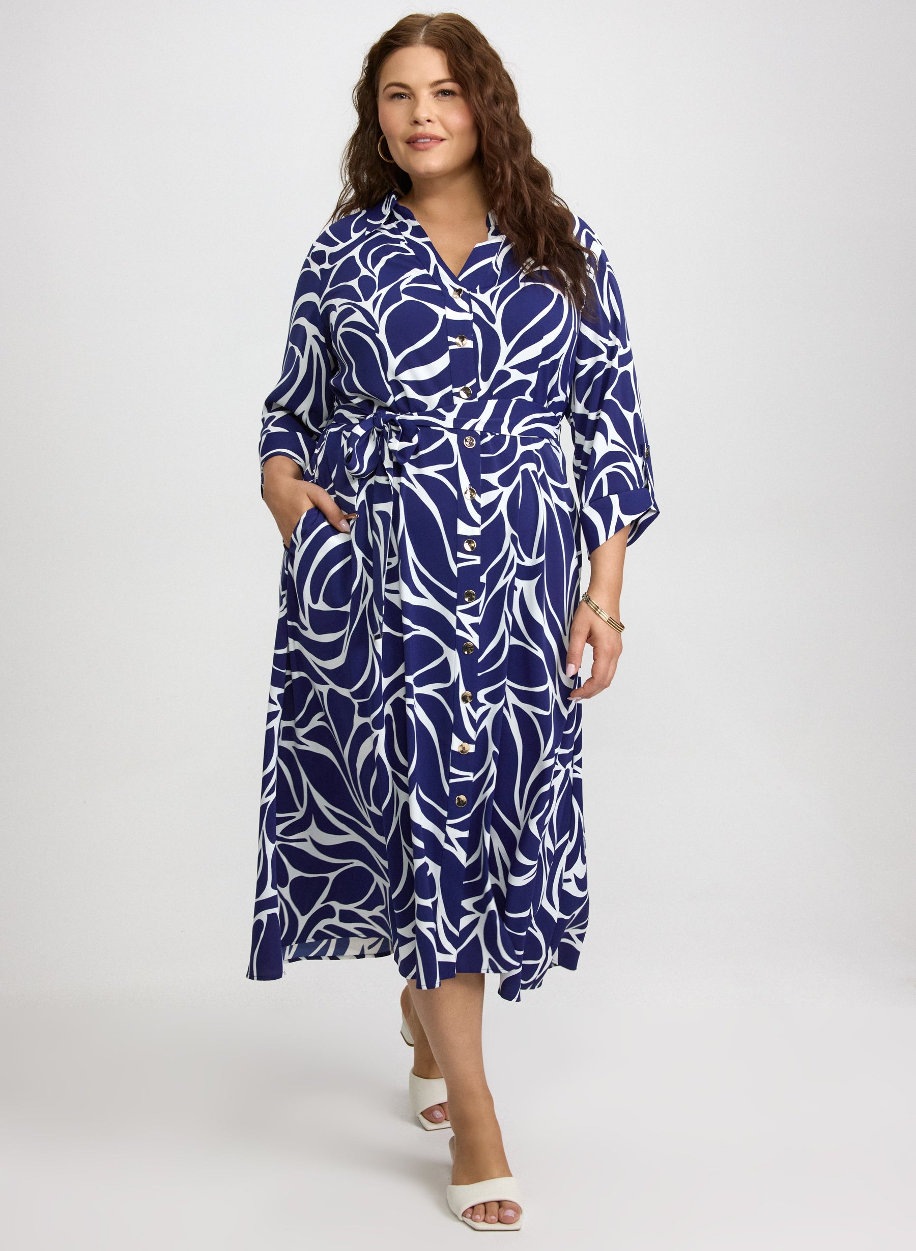 Abstract Print Dress