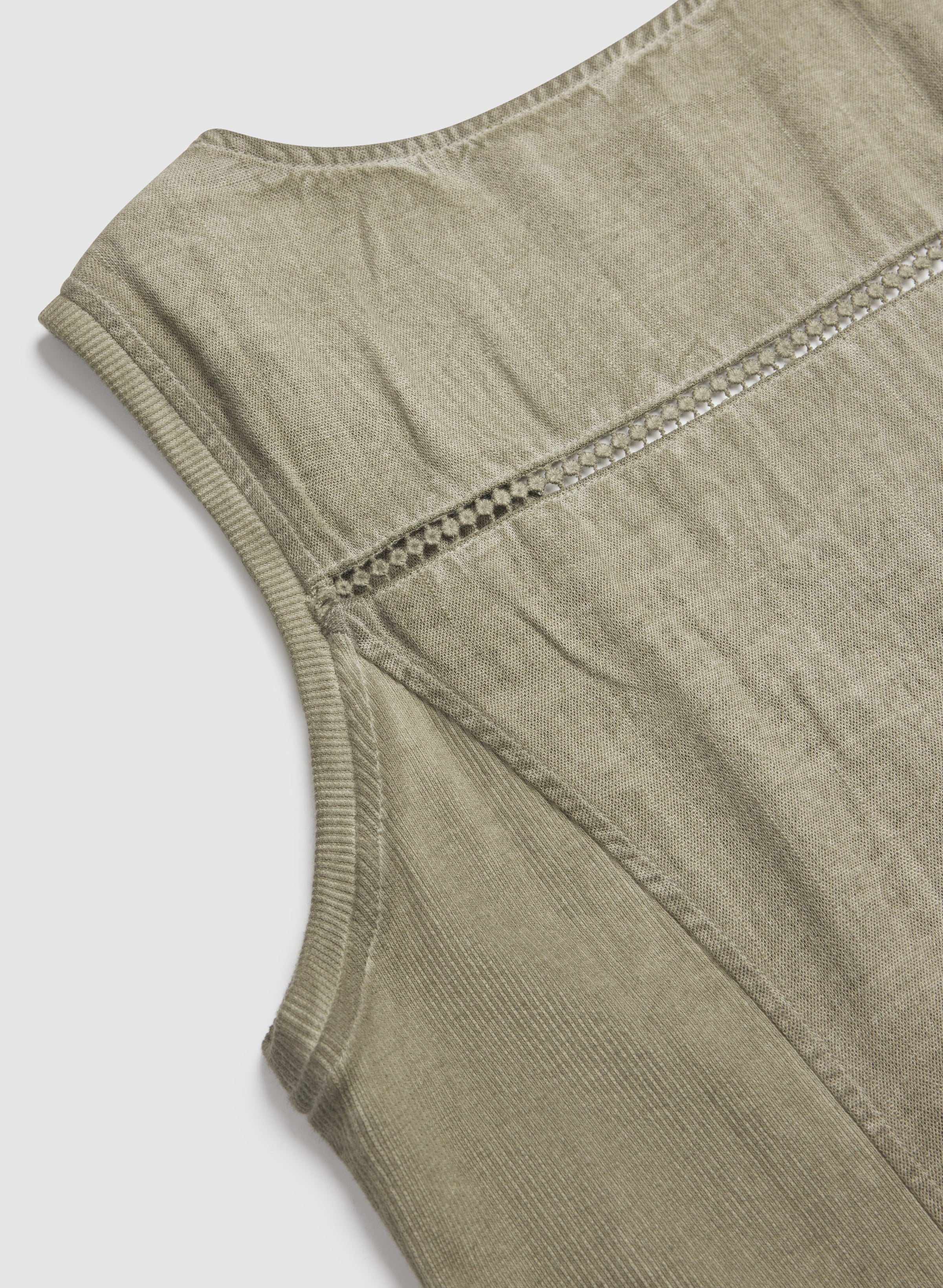 Linen-Blend Dress