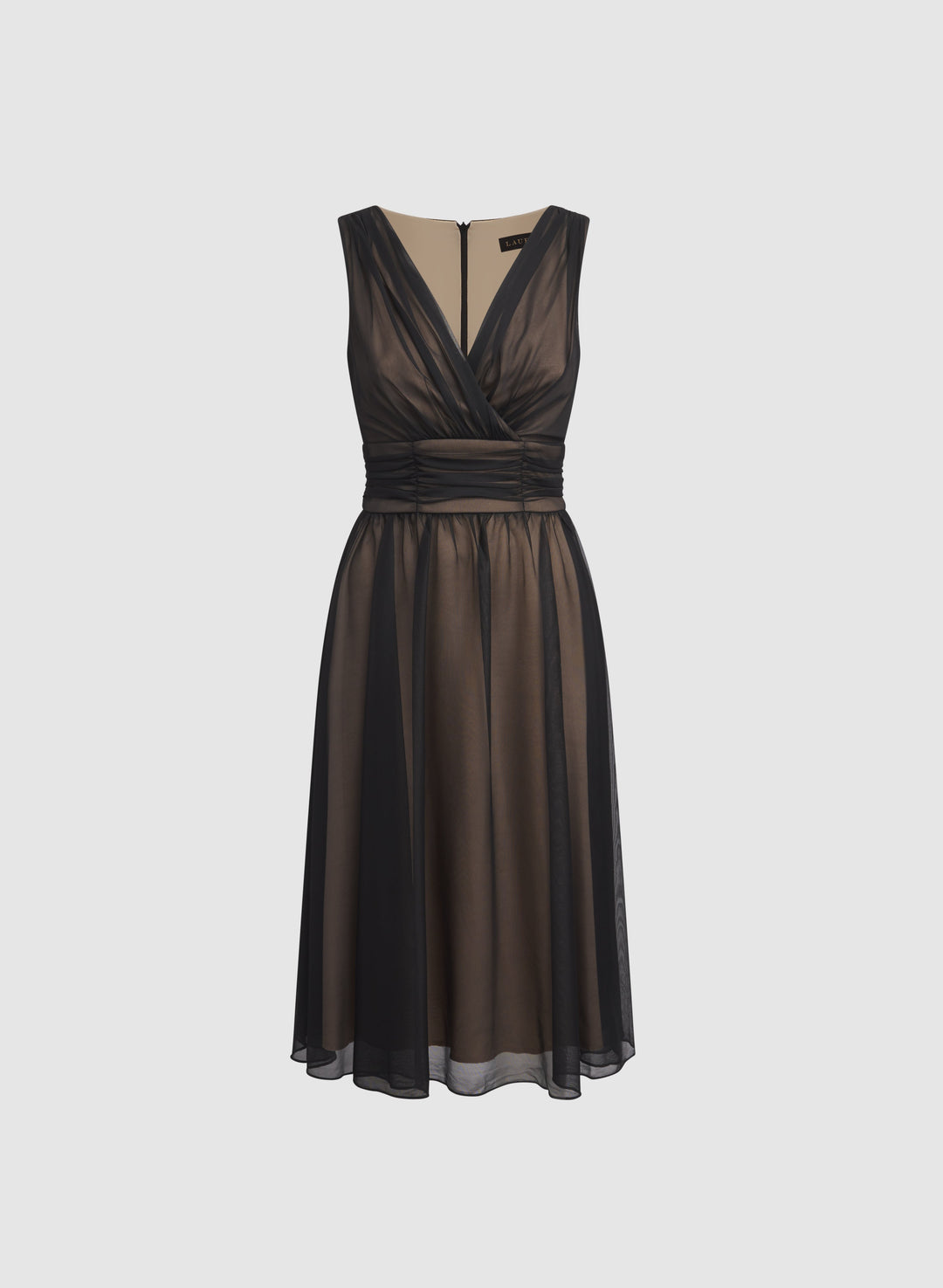 Mesh Fit and Flare Dress