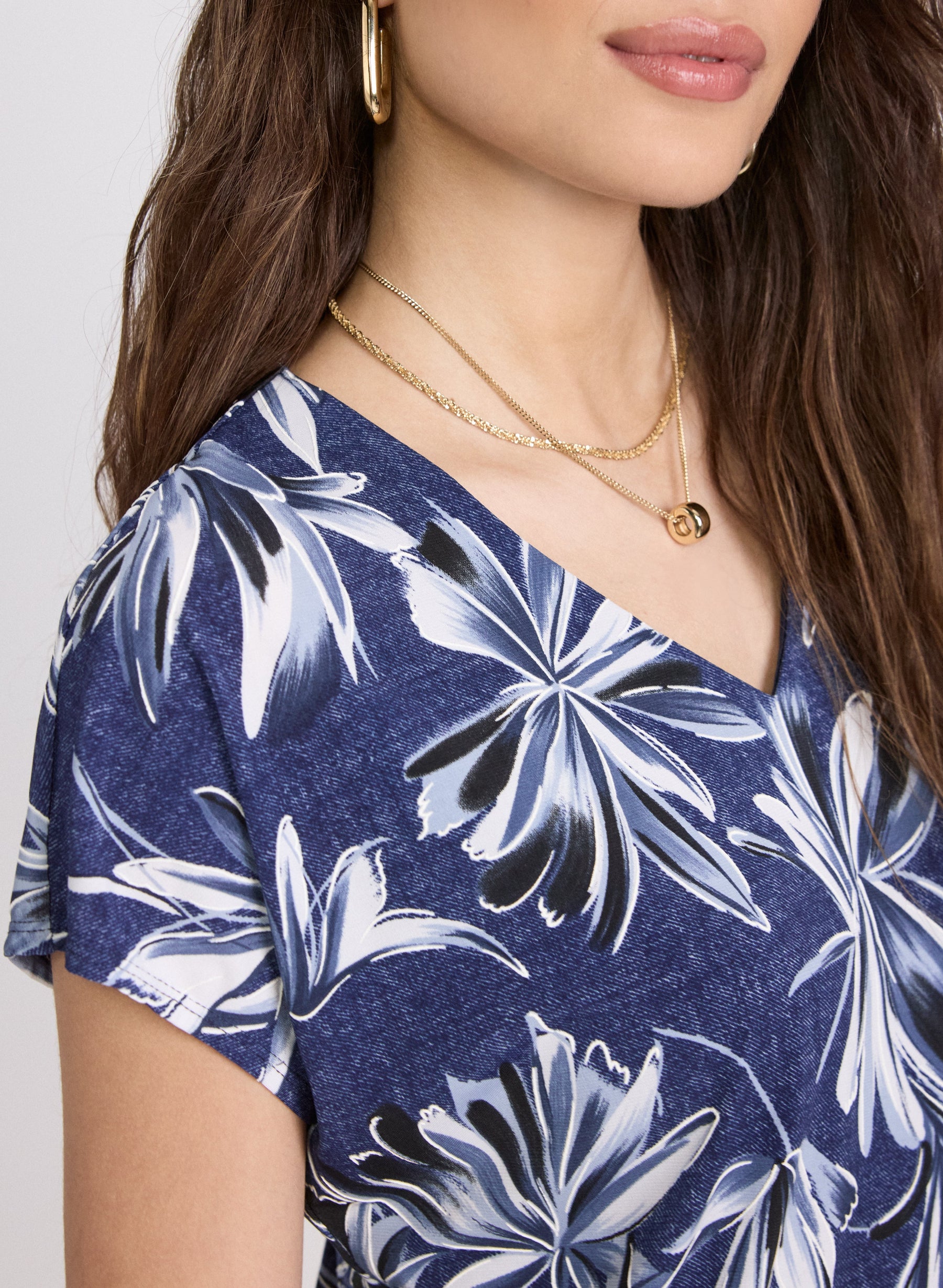 Floral V-Neck Dress