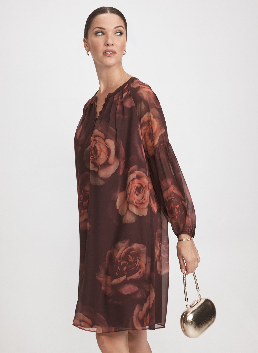 Rose Print Dress