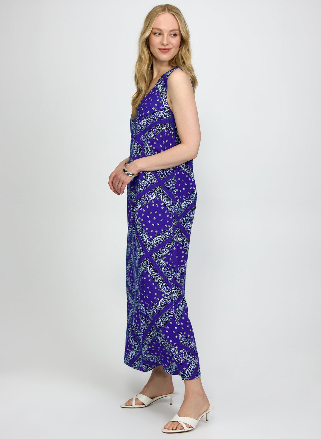 Paisley Print Maxi Dress