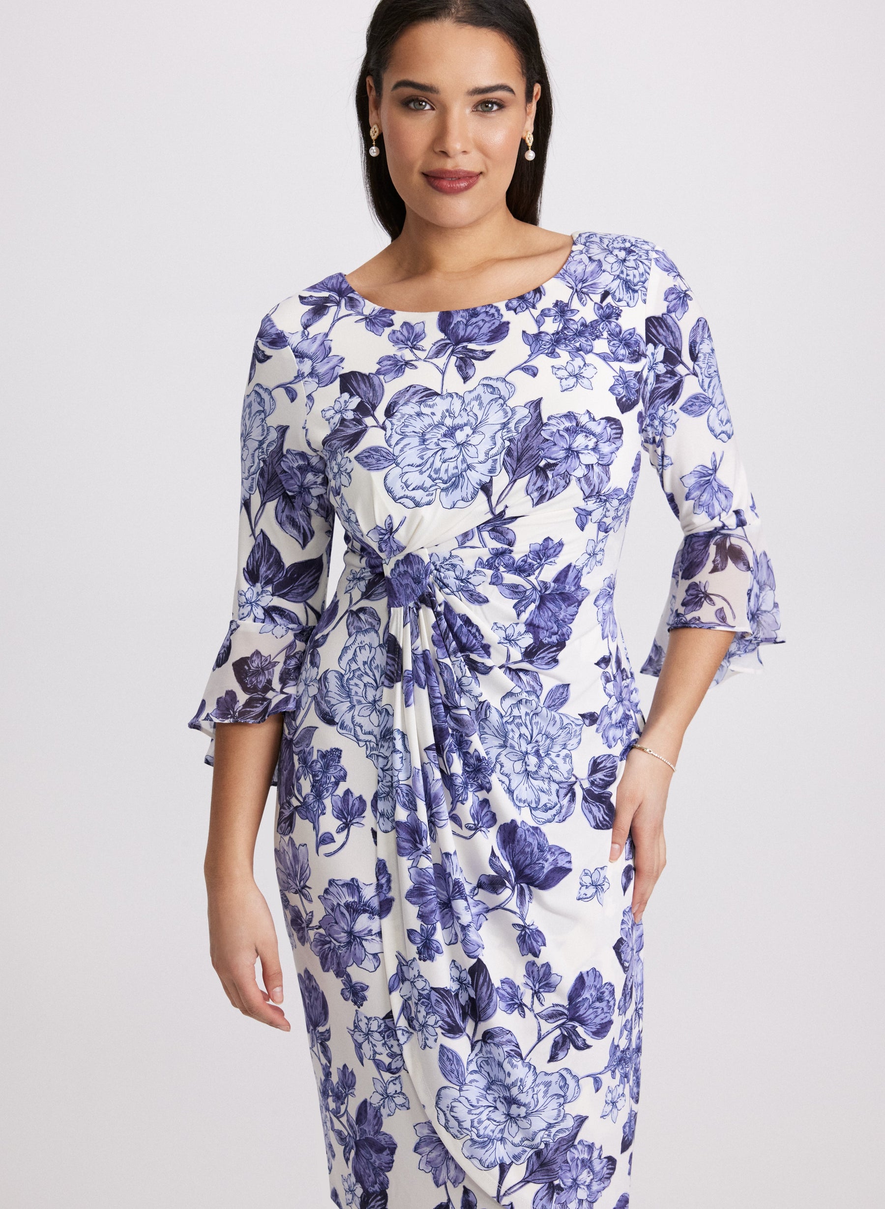 Floral Wrap Dress