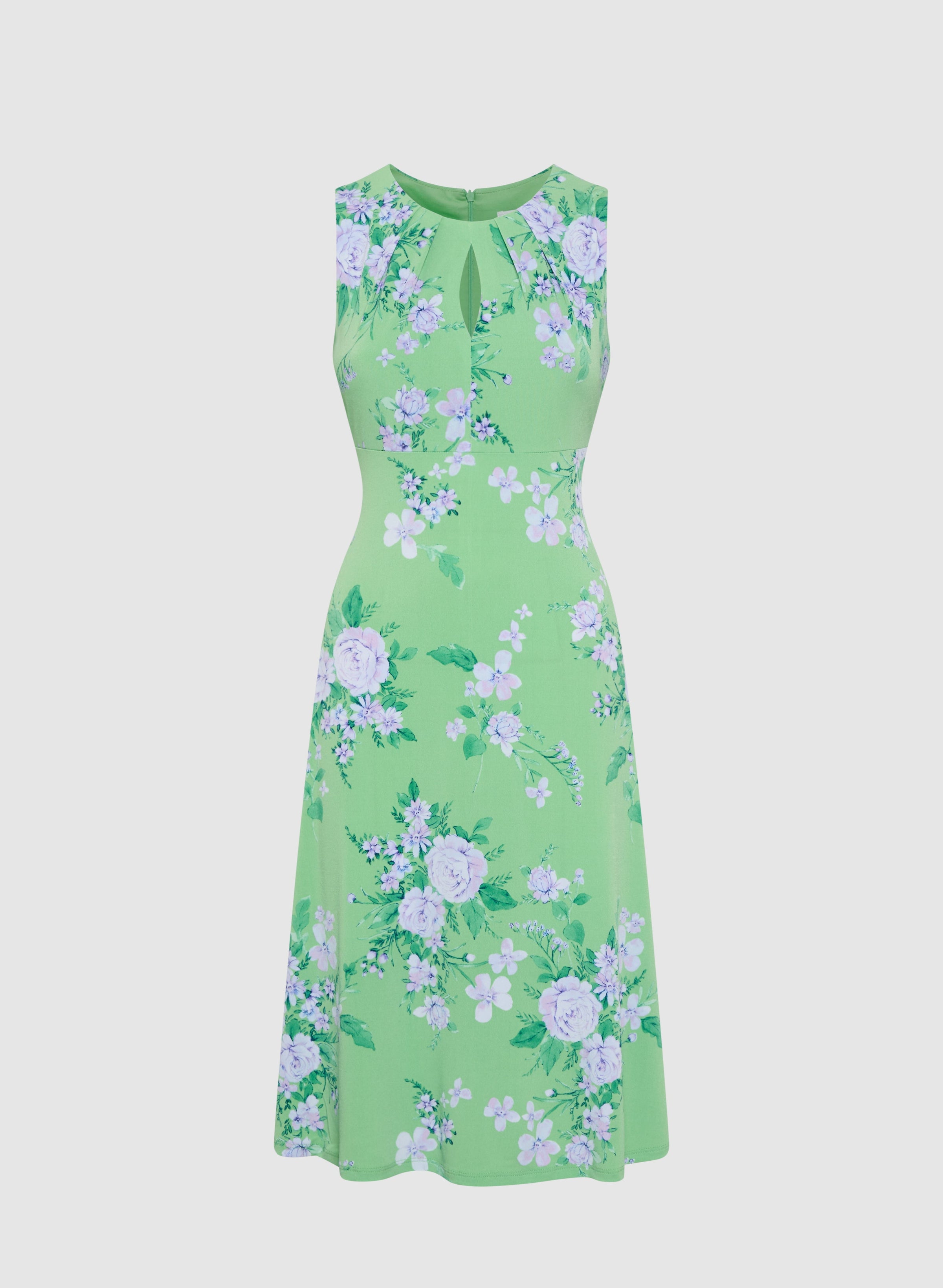 Floral Keyhole Dress