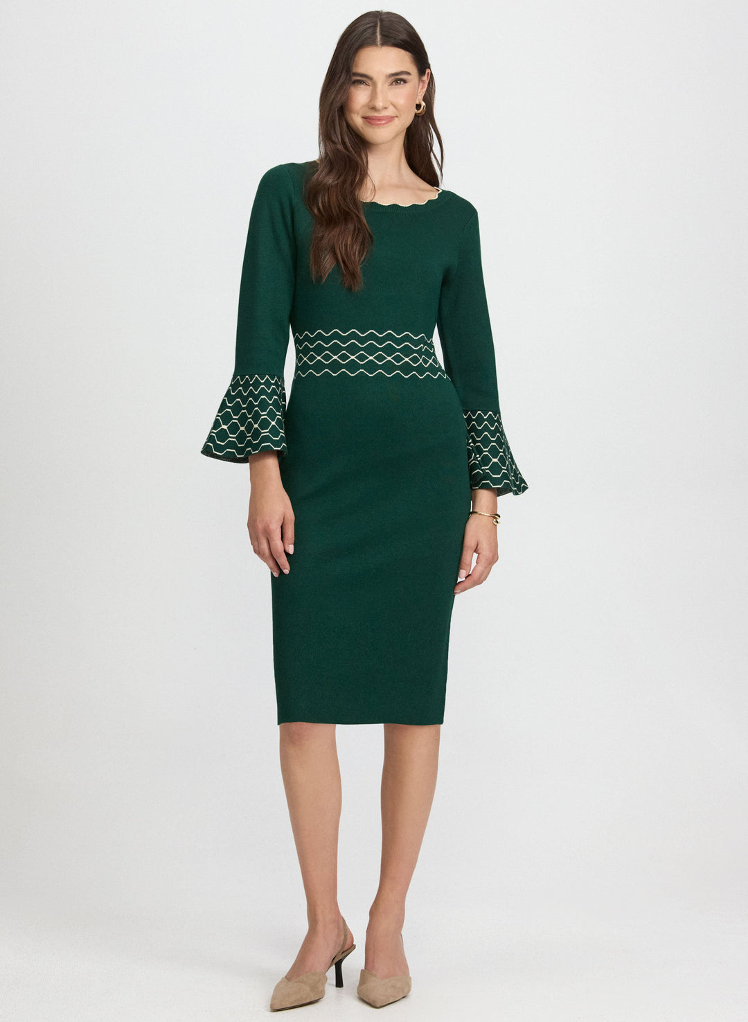 Scalloped Detail Dress