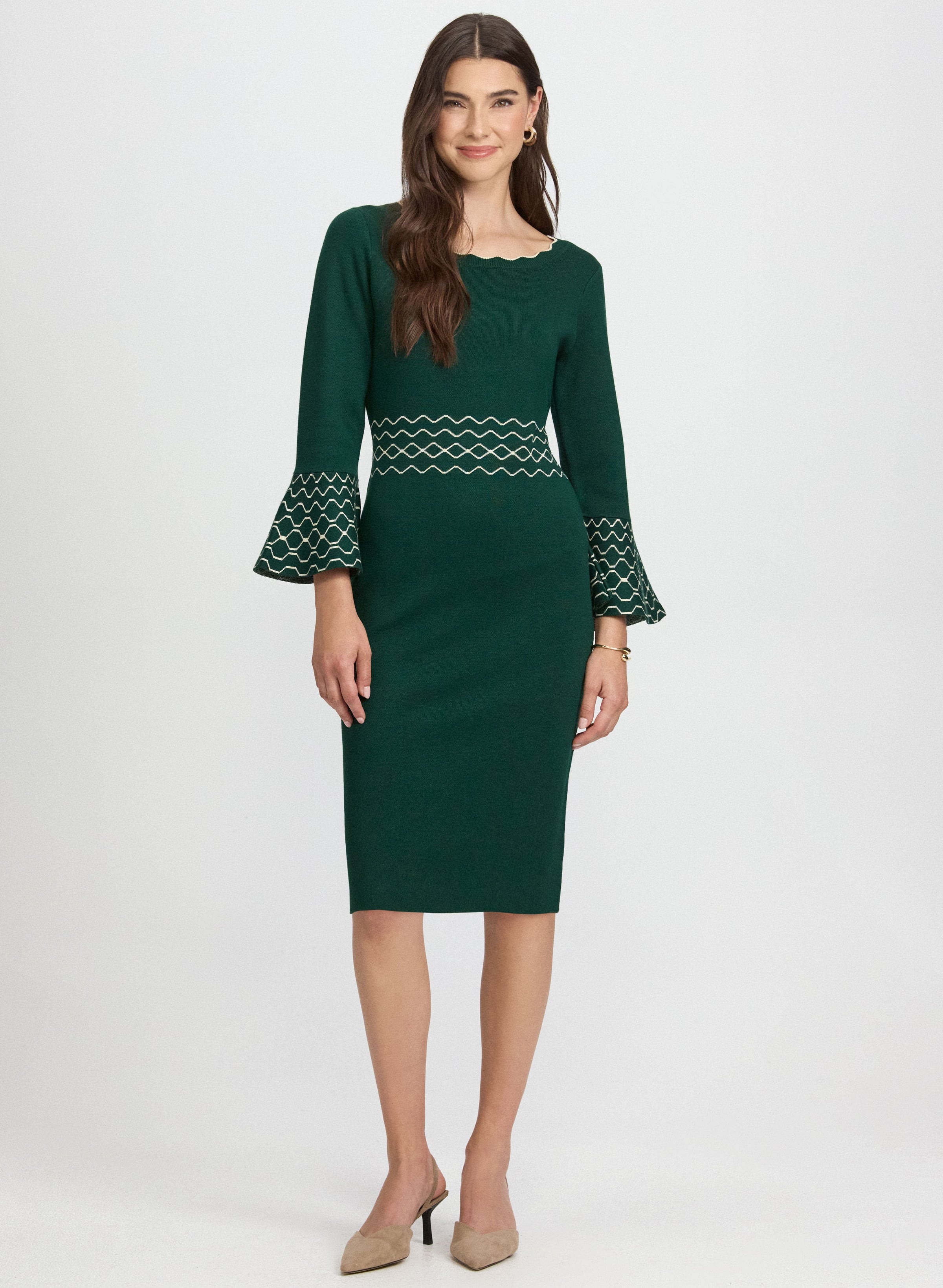 Scalloped Detail Dress
