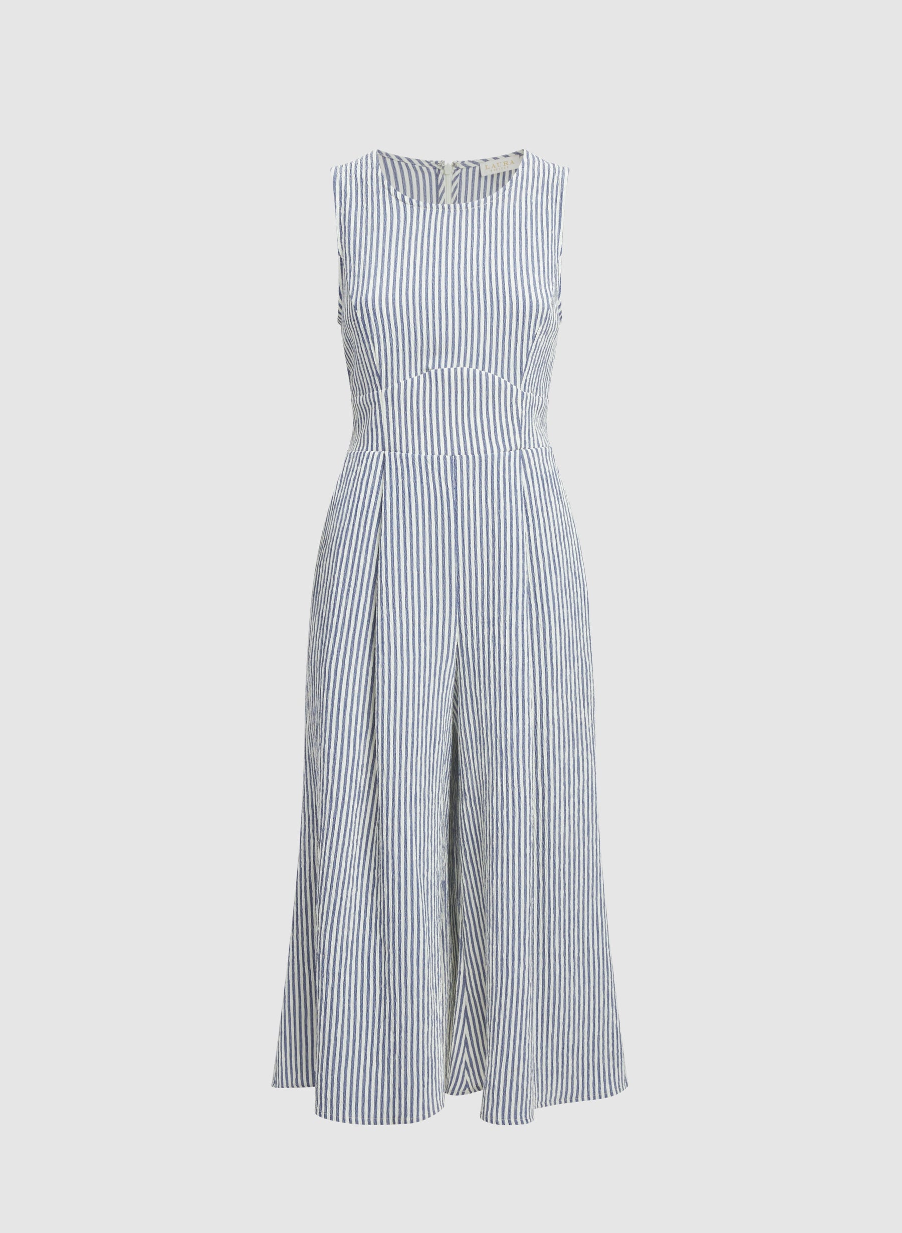 Striped Wide-Leg Jumpsuit
